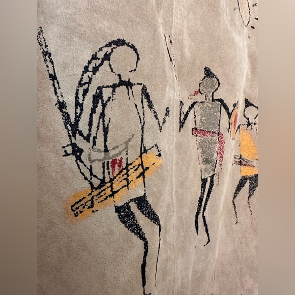 CHICO'S DESIGN Suede Leather Southwestern Graphic Jacket NWOT - Picture 5 of 11